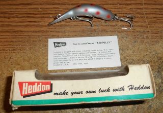 VINTAGE HEDDON TADPOLLY/VERY RARE COLOR/IN BOX/VERY 3