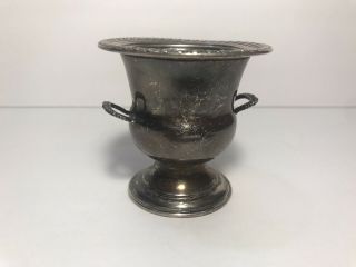 Sterling Silver Miniature Champagne Bucket Toothpick Holder