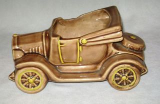 Vintage 1954 Mccoy Usa Art Pottery Antique Car Planter