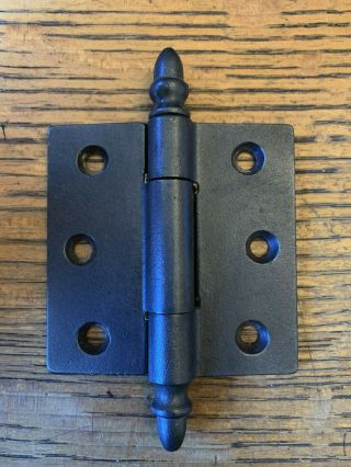Antique Acorn Tip Cast Iron Door Hinge 3 " X 3 "