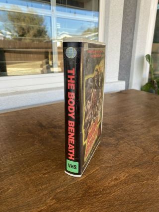 The Body Beneath Rare World Video Clamshell Horror VHS 2