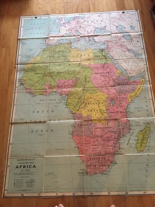 Rand Mcnally Commonwealth Series Africa Map 1938