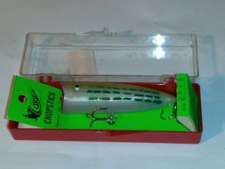 Vintage Cordell Chop Stick 5014 Rattling Popper Topwater Lure Nib Rare Color