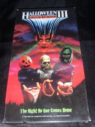 Halloween Iii 3: Season Of The Witch (vhs,  1996) Goodtimes Horror Rare Oop,  Test