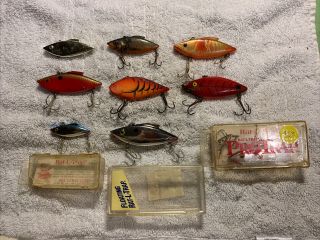 9 Rat - L - Trap Rattle Trap Old Fishing Lures 2