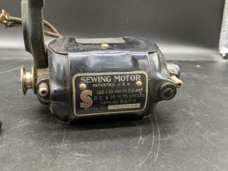 Antique Vintage Singer Sewing Machine Motor BU7 - E 66 99 128 GOOD 1920 ' s 3