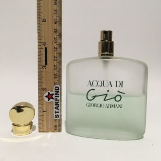 Vintage Giorgio Armani Acqua Di Gio 3.  4 Oz 100 Ml Eau De Toilette Spray See