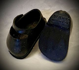 Vintage 1950s Vogue Ginny Doll Shoes - Black