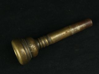 Rare Antique Hand - Made Rudy Muck 17c Brass Cushion Rim Trumpet Mouthpiece