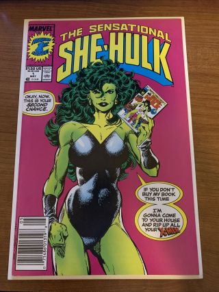 1989 The Sensational She Hulk No.  1 First Edition Comic Book.  Rare