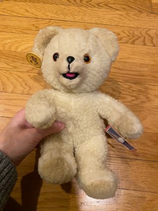 Vintage Snuggle Teddy Bear Plush By Russ Berrie 1986 Lever Brothers