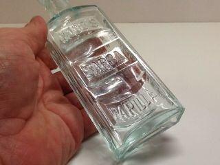 Small Antique Hood ' s Sarsaparilla Bottle.  Lowell,  Mass. 2