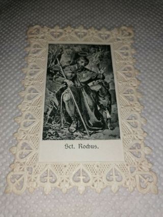 Antique Holy Lace Card