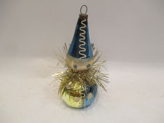 Vintage Very Rare Hand Decorated Glass Christmas Ornament