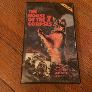 The House Of The Seven Corpses World Video Clamshell Rare Horror Vhs