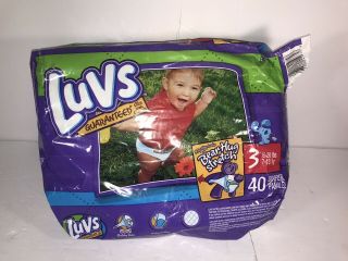 Vintage Luvs Ultra Leakguard Size 3 Diaper 2007 Rare 40 Diapers Sd2