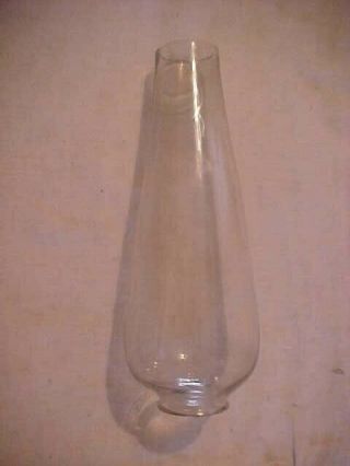 Antique Flanged Type Kerosene Oil Lamp Glass Chimney 1 - 5/8 " Bottom & 7 - 7/8 " Tall