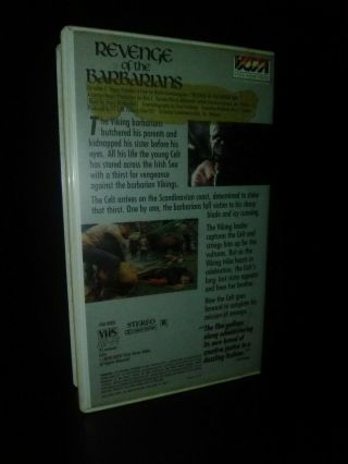 Revenge Of The Barbarians VHS Vista Home Video Cult Action Rare 3