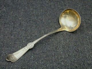Large Silver Ladle (13 ") Roman By Holmes Booth & Haydens 19th C Impressive