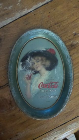 Antique 1912 Coca Cola Tip Tray Wolf & Co.
