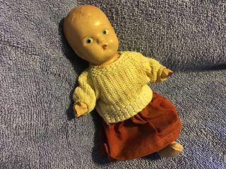 Vintage All Composition Baby Doll: Jointed Arms & Legs: No Markings