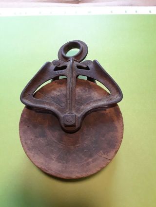 Vintage/antique Cast Iron Barn Pulley,  A21