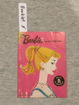 Vintage Barbie Pink Single Face Fashion Booklet 2nd Issue 5