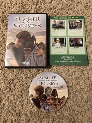 Summer Of The Monkeys (dvd,  2006,  Feature Films For Families) Rare Oop