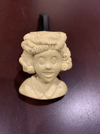 Little Orphan Annie Vintage Meerschaum Pipe Very Rare Only One Known