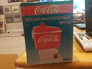Rare Vintage Coca Cola Coke Soda Fountain Dispenser Bank Advertising