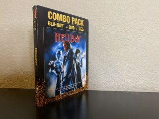Hellboy: Directors Cut 2007 Blu - Ray,  Dvd Combo Blu - Ray Rare Slipcover Slip