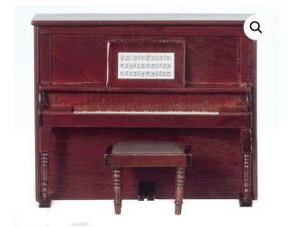 Mahogany Vintage Upright Piano Music Box,  Plays Tune Fur Elise
