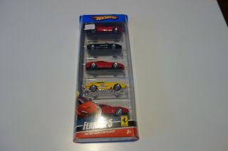 Hot Wheels Ferrari 5 Pack Rare Gift Pack Bundle Red Yellow Black