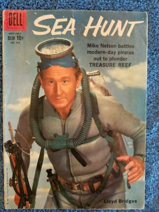 Sea Hunt Comic Book Lloyd Bridges Vintage Scuba May - July 1959