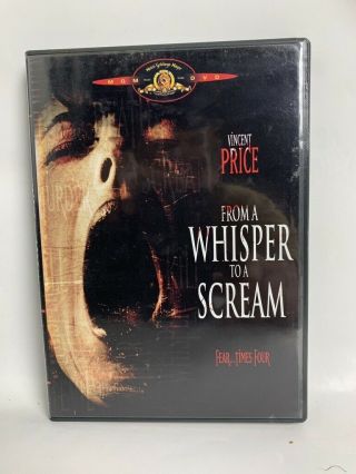From A Whisper To A Scream Rare Us Mgm Dvd Cult Horror Anthology Vincent Price