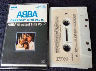 Rare White Label Full Index Rca Australia Abba Greatest Hits Vol.  2 Cassette