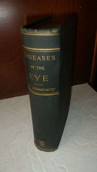Diseases Of The Eye Ophthalmic Practice By Schweinitz 1896 Antique Medical Book