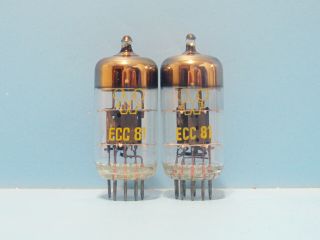 Two Nos German Rft 12at7 / Ecc81 70s Preamp Tubes Audio Valves Rare Great Deal