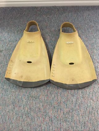 Tech Finz Hydro Bodyboard Fins Size 6 - 7 Vintage Rare