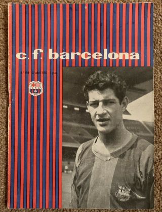 Fc Barcelona V Real Madrid 1960 European Cup Semi Final Rare Football Programme