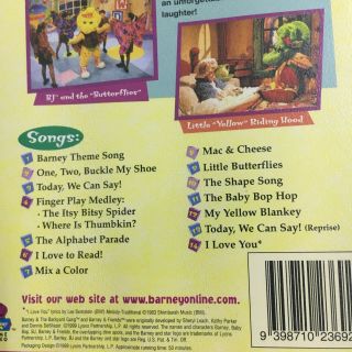 Barney: Let ' s Play School.  VHS Video Tape The Dinosaur Baby Bop Songs Rare Kids 3