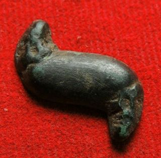 Ancient Bronze Roman Amulet Lightning