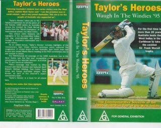 Taylors Heros Waugh In The Windies 95 Vhs Pal Video A Rare Find