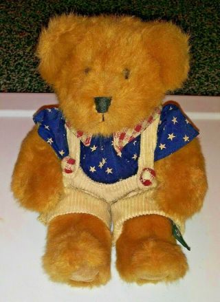 Russ Berrie Franklin Patriotic Teddy Bear Plush Bears From The Past 15 "