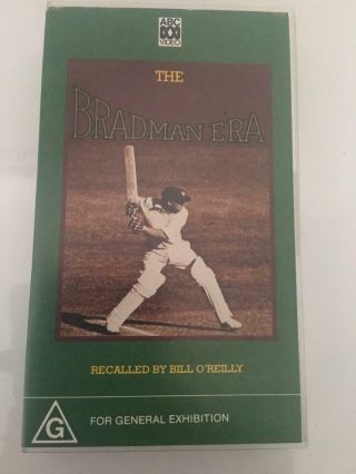 Cricket The Bradman Era Vhs Pal Video A Rare Find