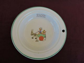 Rare Vintage Shelley Mabel Lucie Attwell Baby Warming Bowl - Gee Up Good Ned