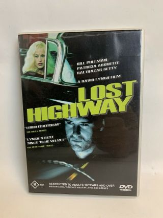 Lost Highway Rare Au Dvd Cult David Lynch Arthouse Thriller Movie