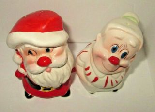 Kreiss Psycho Santa & Mrs.  Claus Christmas Salt & Pepper Shaker Rare 3