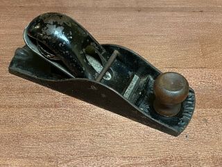 Vintage Antique Stanley Rule And Level Co.  No.  110 Block Plane,  S Casting Mark