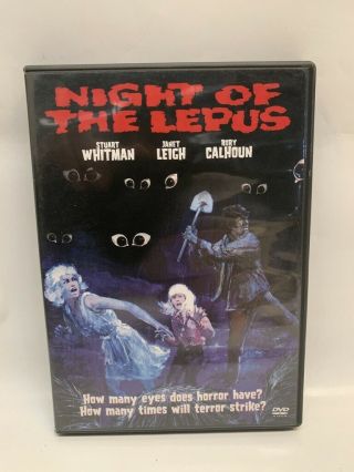Night Of The Lepus Rare Us Dvd Cult 70s Revenge Of Nature Horror Movie Rabbit